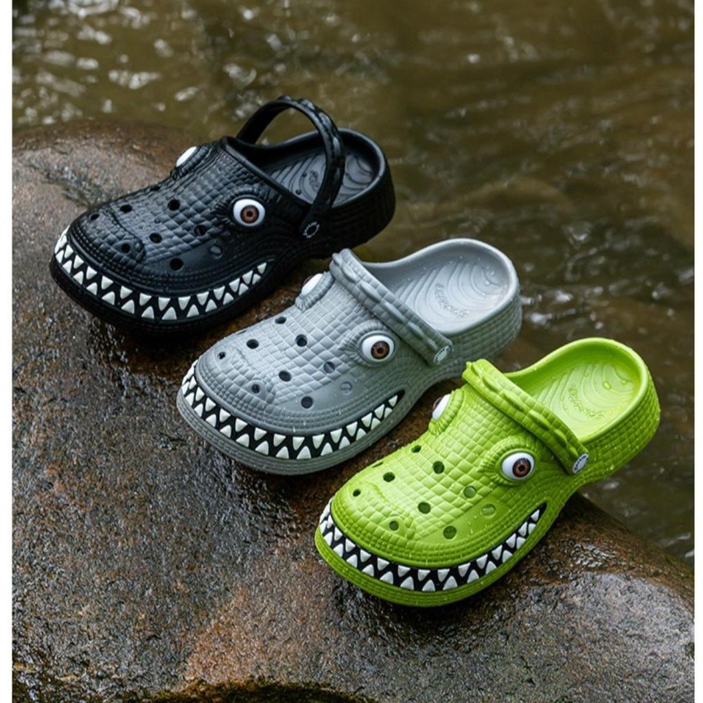 Outdoor, Men's, Breathable, Cartoon Crocodile, Lightweight, Breathable Shoes, Soft, Comfortable, Suitable for Couples To Wear