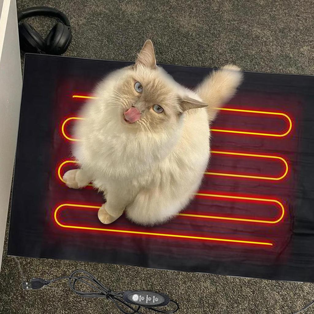 Haustier Heizmatte USB Waschbar Einstellbar Premium Kohlefaser Verbundfaser Wärmematte Sicher Und Zuverlässig Zum Warmhalten