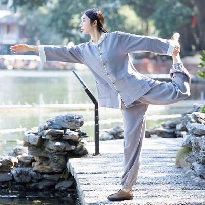 Tai Chi Suit For Women, Retro Literary Yoga Suit Exercise Suit