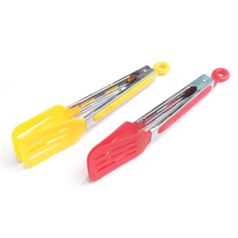 9-Inch Nylon and Stainless Steel Square Head Barbecue and Bread Food Clip