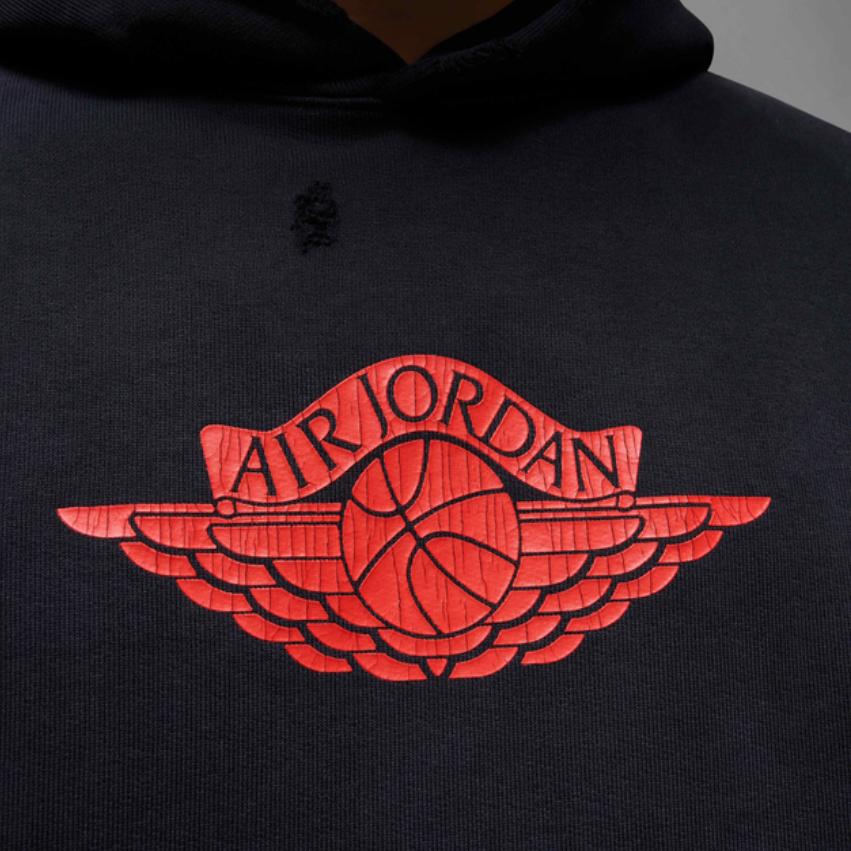 Jordan Air SS25 Rare Simple Comfortable Hooded Long Sleeve Sweatshirt Men sweatshirt Black IB3003-010