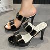 2026 New Women Sandals Sexy Fish Mouth Stiletto High Heels Shoes Women Summer High Heels Toe Sandals Outdoor Luxury Ladies Shoes