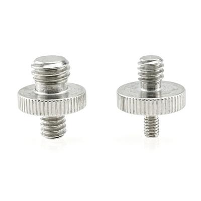 Adapter z gwintem męskim 1/4" na męski 3/8" Podwójny adapter śrubowy męski Adapter śrubowy statywu Podwójny konwerter trzpienia głowicy Metalowe akcesoria do aparatów fotograficznych
