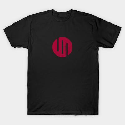 Asian Size Men Black Print T-shirt Viltrum Empire Symbol No-Cut Heat Transfer Print Cotton Tshirt
