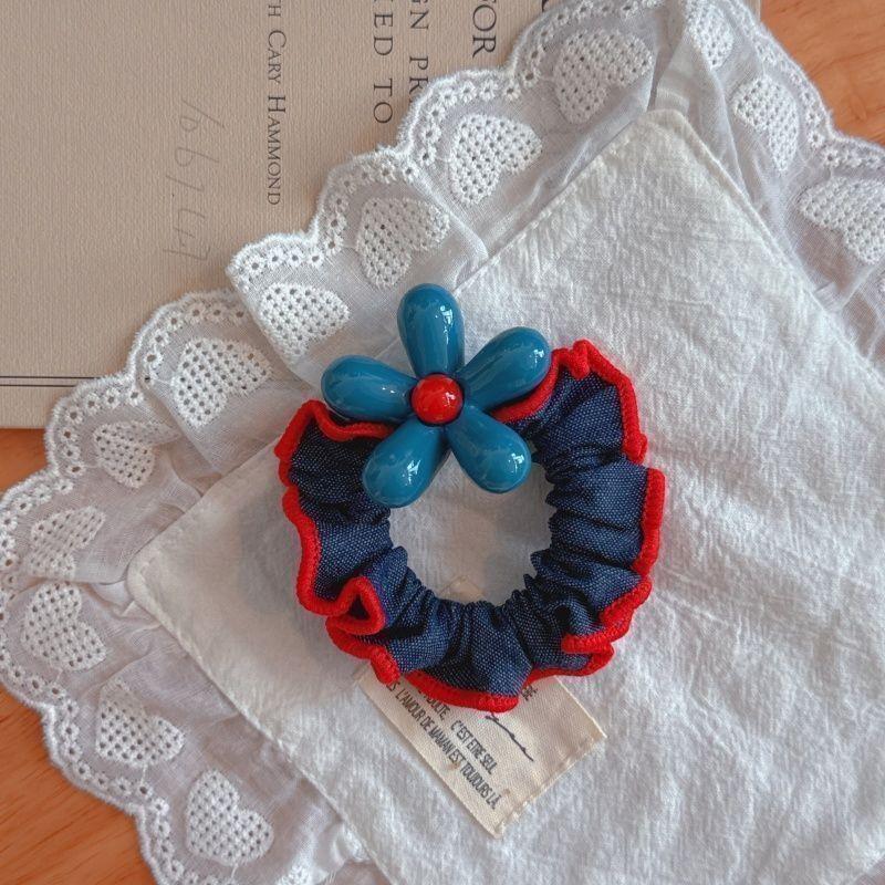 Sky Blue Flower Hair Claw Clips Sweet Girls Clamp Barrettes Exquisite Elegance Shark Crab Clips Women Hair Accessoires