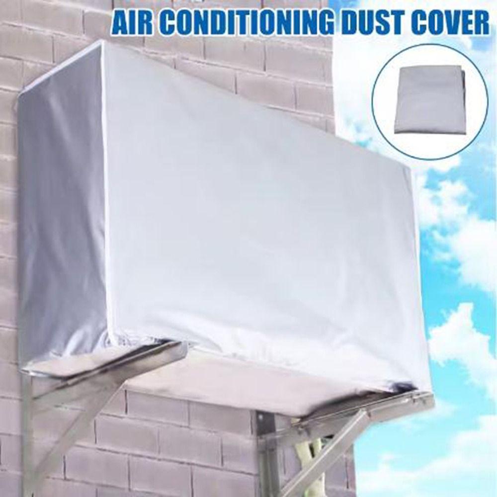 Silver Coated Outdoor Air Conditioning Cover Waterproof AC Outside Unit Protective Cover  for Home