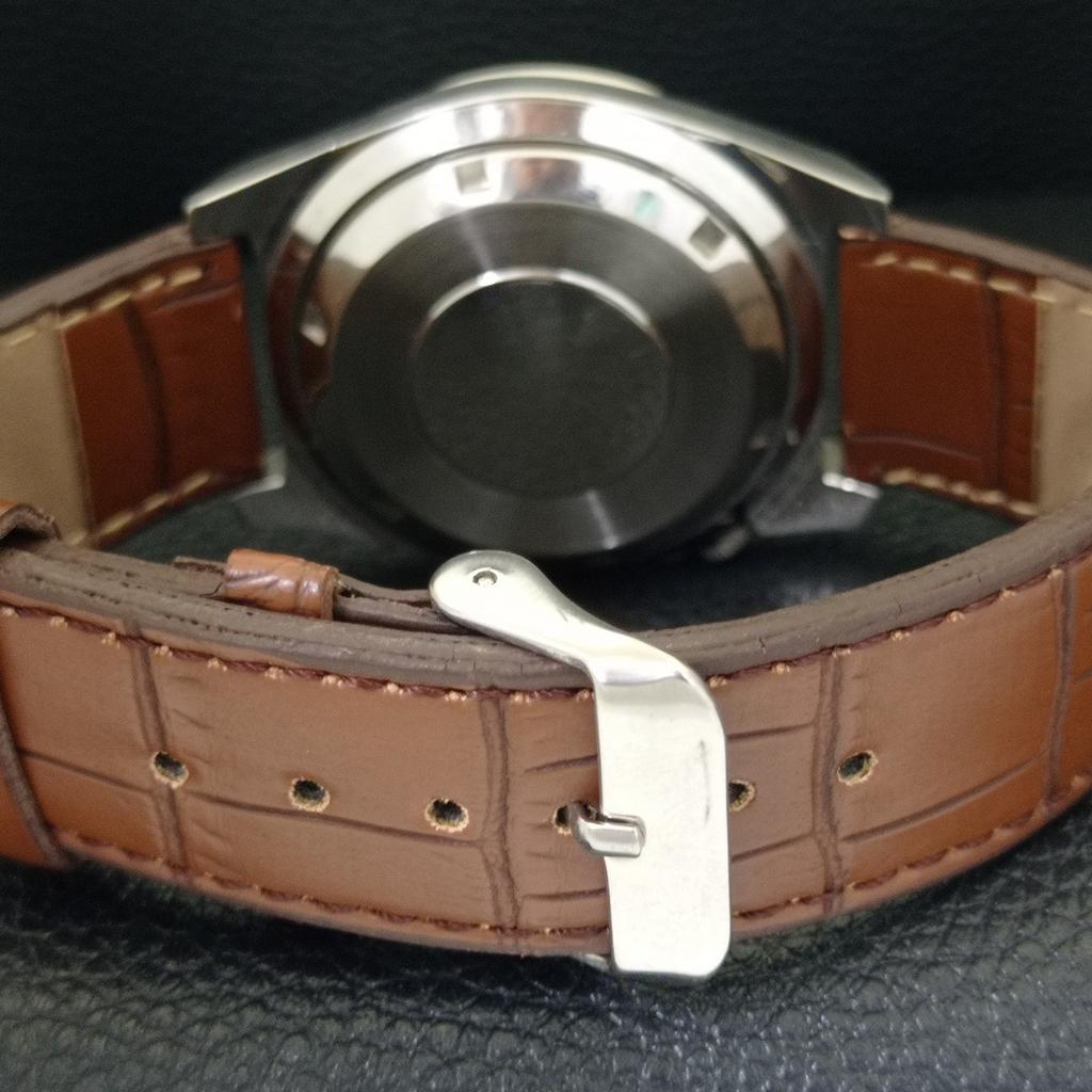 AUTOMATIC VINTAGE SEIKO 5 JAPAN 6119C MENS ARABIC SILVER DIAL WATCH A702445-5 R124-a702445