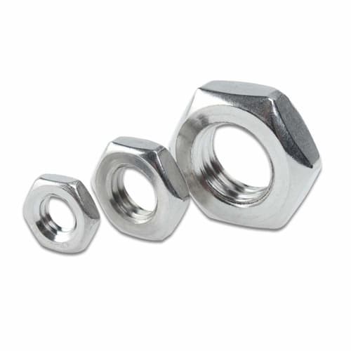 Xiedeai Hex Head Lock Nuts - Stainless Steel Metric Thread Hex Thin Lock Nuts Hardware Fastener Tools M4 M5 M6 M10 M12 M14 M16