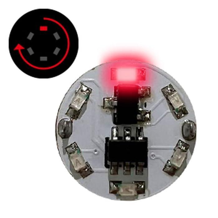Wonderway LED Module with Magnetic Switch, 1 LED Rotating Red Light for Models and Dioramas