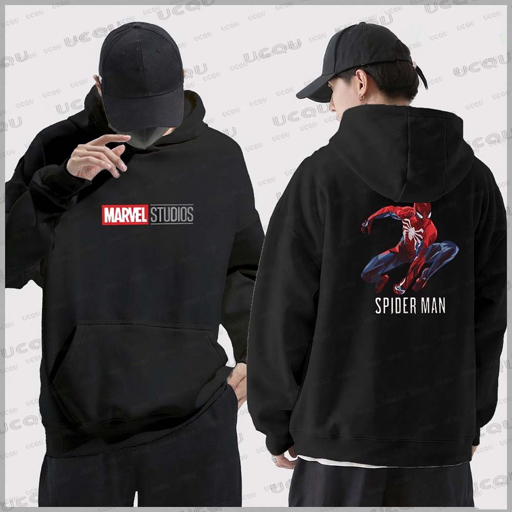 Marvel Spider-Man Muster Hoodie Sweatshirt Herbst/Winter Neu Lässig Sportbekleidung Herren Baumwolle