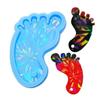 Small Foot Ornament Silicone Mold Woman Keychain Decorative Pendant Resin Casting Mould Jewelry Molds for DIY Crafts