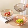 Transparent Fruit and Snack Plate - Elegant, Simple Design for Coffee Tables