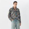 JNBY Women's 2025 Spring Liberty Floral Cotton Loose Long Sleeve Shirt