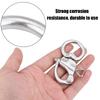 2Pcs Snap Shackle Stainless Steel 316 Buckle Brace Ring Useful Tool Round Ring Shackle 76mm