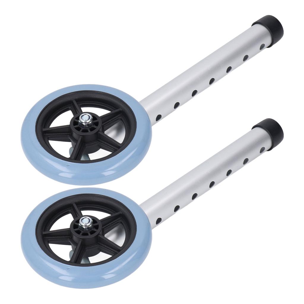 2ks Univerzální kolečka na chodítko Nerezové nohy Příslušenství k rollátoru Kolečka na chodítko