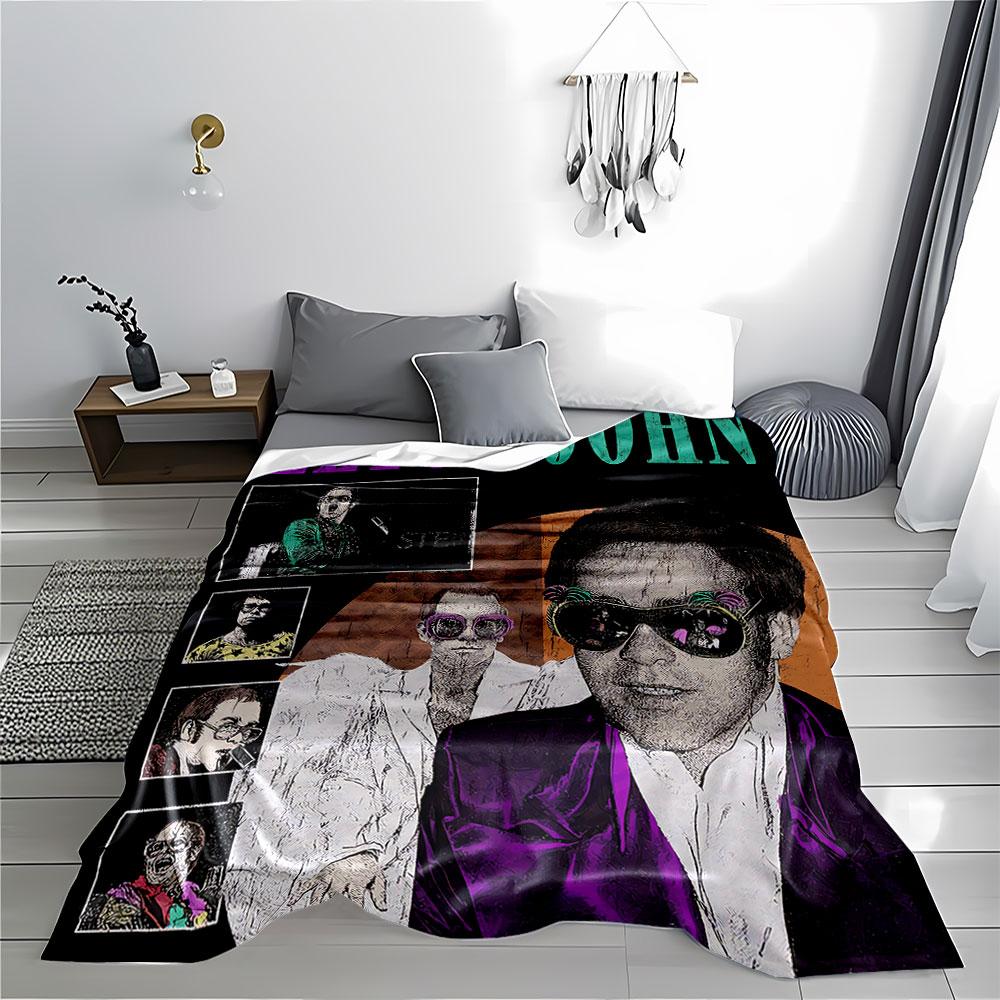 Pop Art Elton John Blanket for All Seasons Blanket Lunch Break Throw Gift