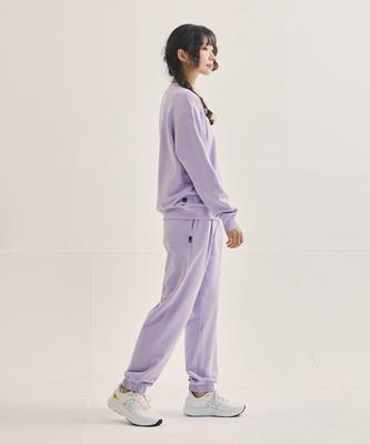 WILLIWAW STUDIO Cover Stitch Sweatshirt Set [Lavender]