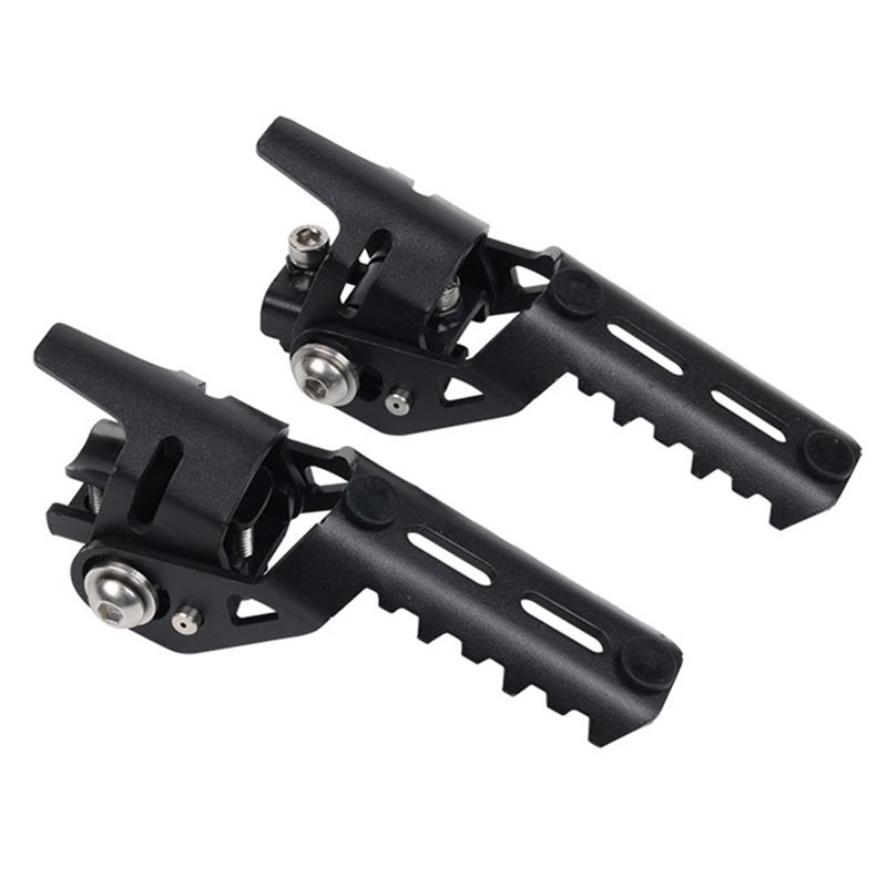 For BMW R1250GS R1200 GS Adventure LC 2013- Motorcycle Pair Front Foot Pegs Folding Footrests Clamps 20Mm-25Mm Pole Black