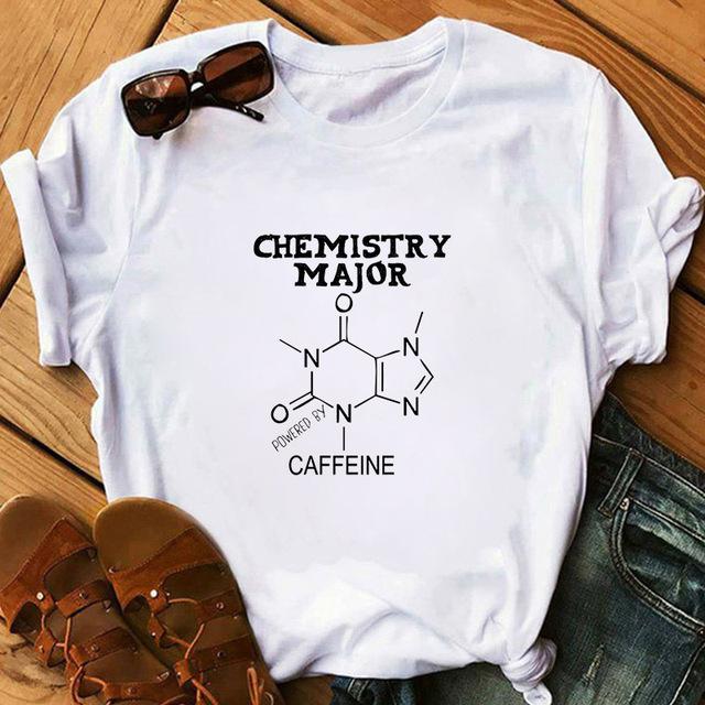 Chemistry Is Awesome The Chemistry Equation Is Great. Baggy Top, Crew-neck, Hipster T-top Aesthetic Clothes Oversized T Shirt