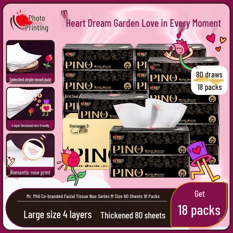Mind Act Upon Mind Pino Co-branded Facial Tissues Case