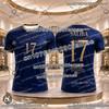 2026 France Soccer Fan T Shirt Mbappe No 10 Dembele No 7 Kids Adults Quick Dry High-quality Football Shirt Family Matching Top