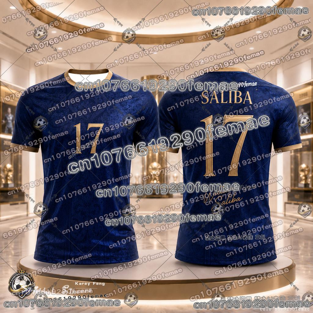 2026 France Soccer Fan T Shirt Mbappe No 10 Dembele No 7 Kids Adults Quick Dry High-quality Football Shirt Family Matching Top
