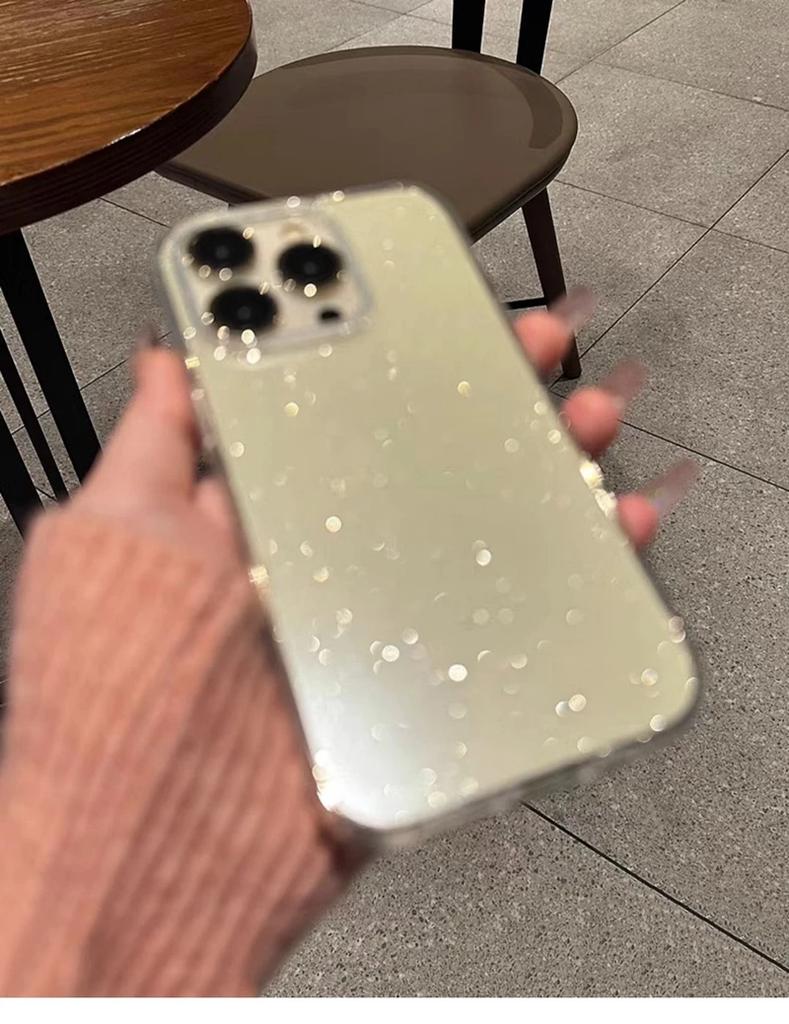 Luxury Glitter Clear Phone Case For 11 12 13 14 15 16 17 Pro Max Plus Air Soft Transparent Silicone Bumper Cases Cover