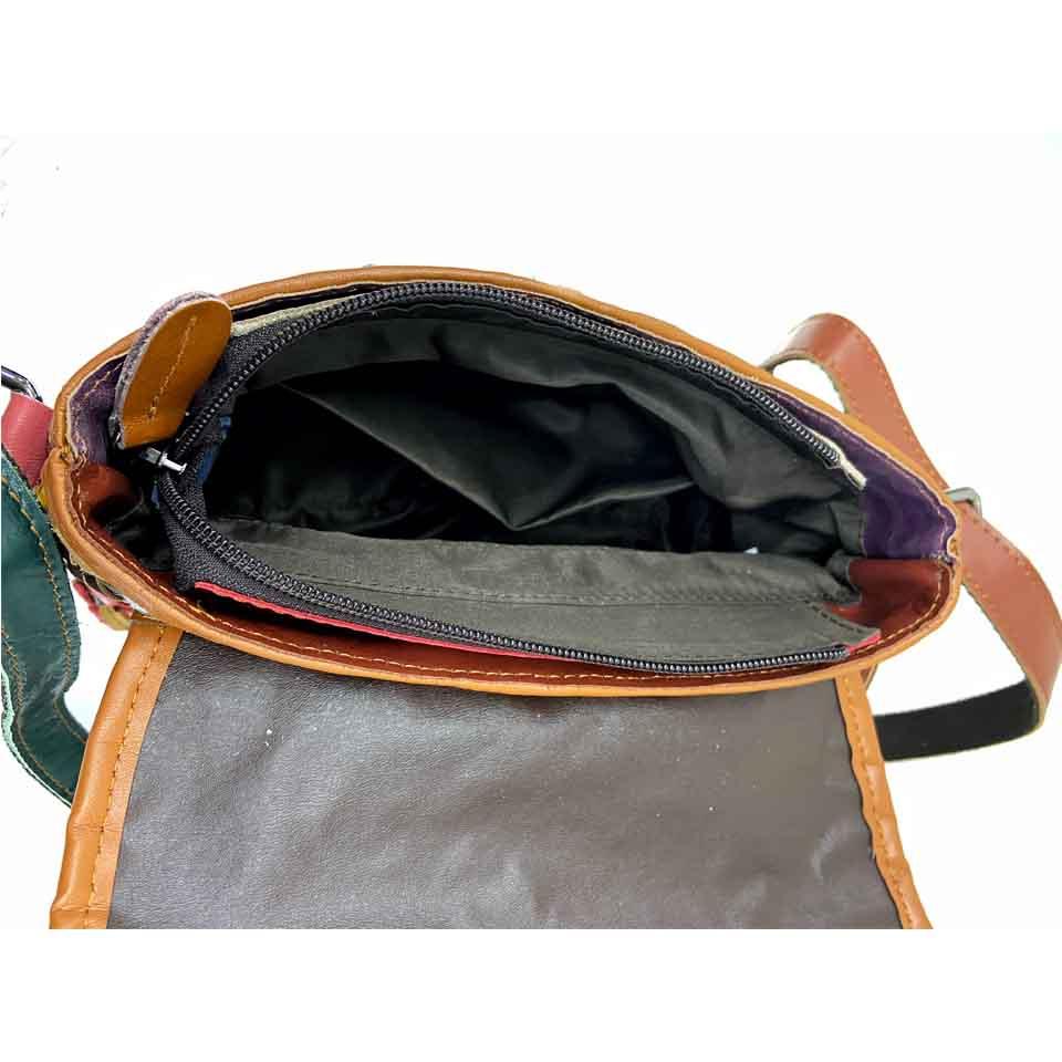 Tide Bag Women'S Bag Hand-Woven Contrasting Color Cowhide Color Square Bag Single Shoulder Women'S Bag