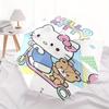 Hello Kitty,Scooter Automatic Folding Umbrella-Simple 8-Rib Design, Bright Cartoon Pattern, Durable Iron Frame, Suitable For Travel, Outdoor