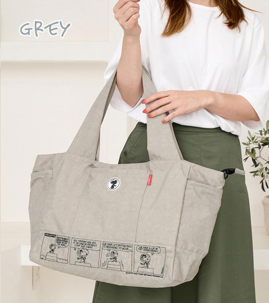 Shoulder Large Diagonal 2way Snoopy Light Shoulder 2way Tote Boston Mother Peanuts Zucchero Present 62082 [ZUCCHERO] Women's Bag, Capacity, Travel,