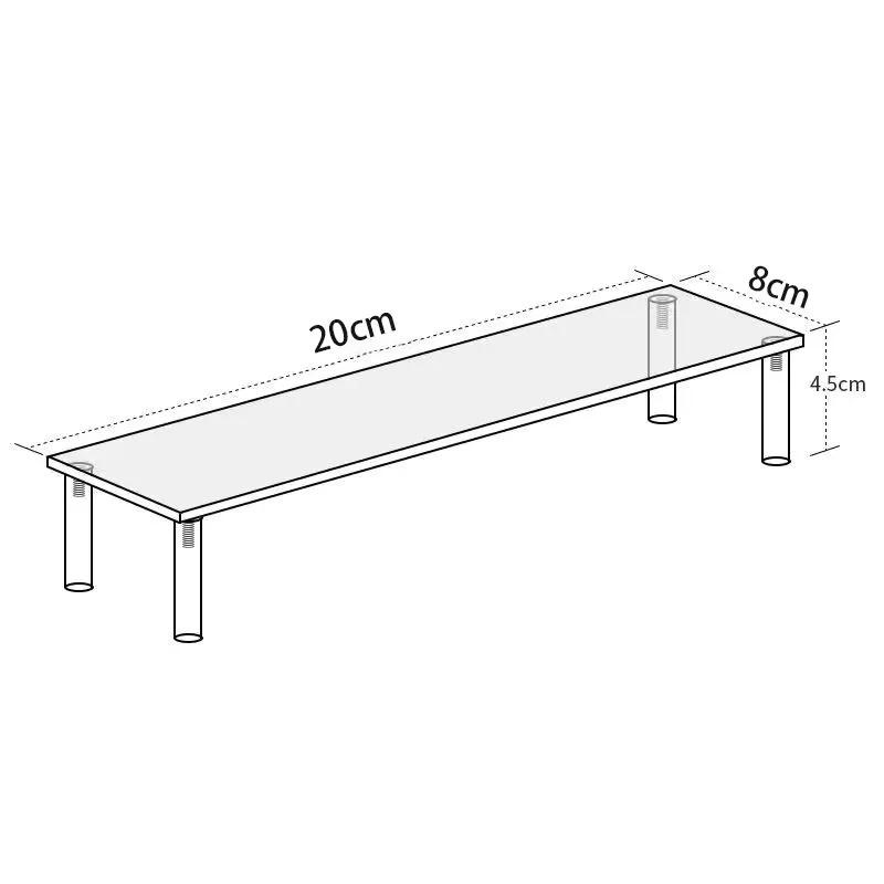 

Transparent Vertical Acrylic Display Stand For Desktop Use, Perfect For Showcasing Jewelry, Figurines, Models, And Cosmetics