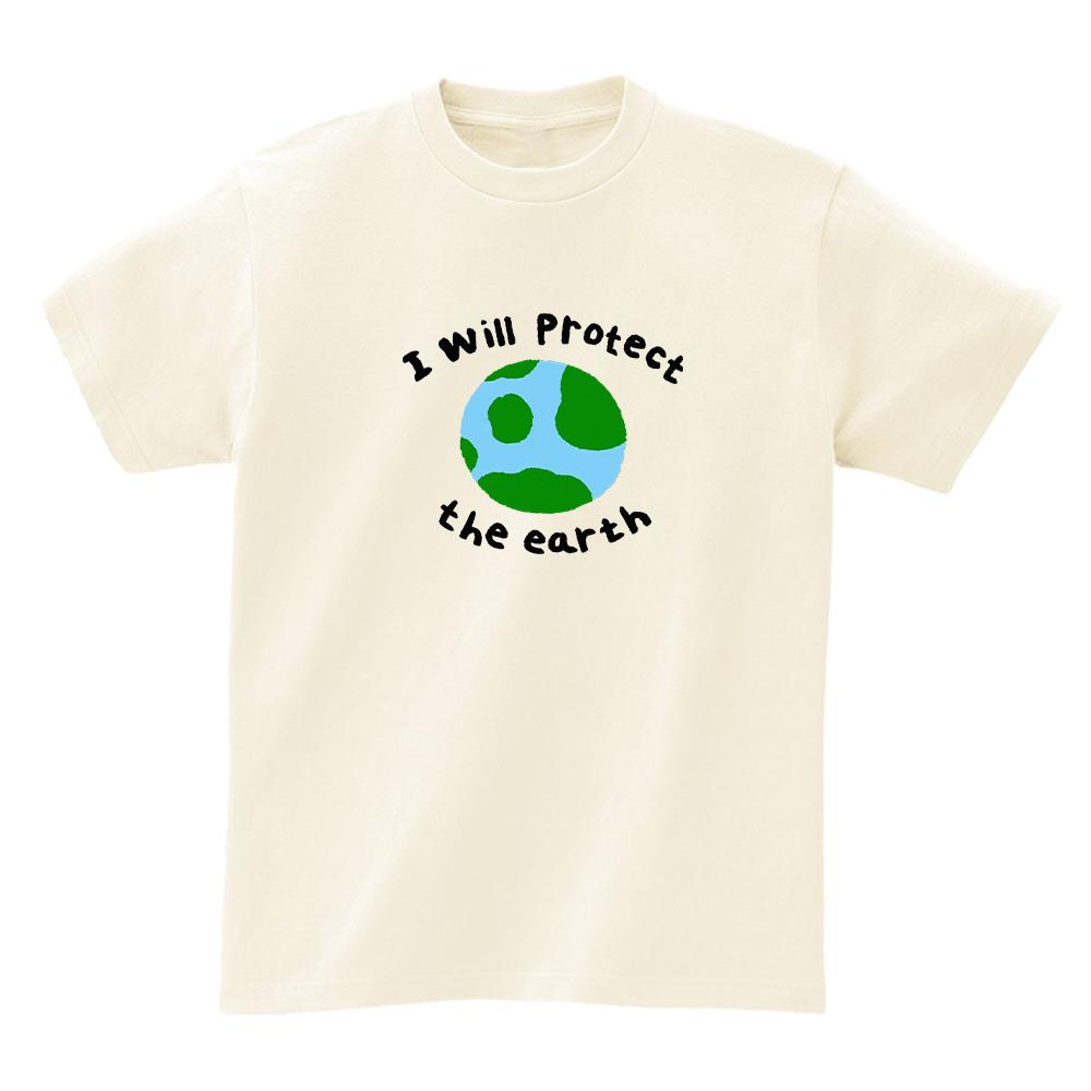 Awesome Us I Will Protect The Earth T-Shirts_4Color Black/Xl