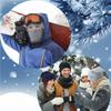 2In1 Mask Beanies Hat Kintted Thicken Winter Ski Balaclava Full Face Mask Thermal Windproof Coldproof Running Earmuffs Hat