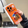 Applicable to Apple 17Pro mobile phone case, new orange sticker, iPhone16Promax anti-drop protective case 15/14.