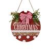 Hanging Santa Wreath Door Pendant Wood Front Door Pendant Christmas Wreaths Signs  For Front Door