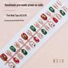 High-End Autumn Winter Cat Eye Snowman Nail Stickers