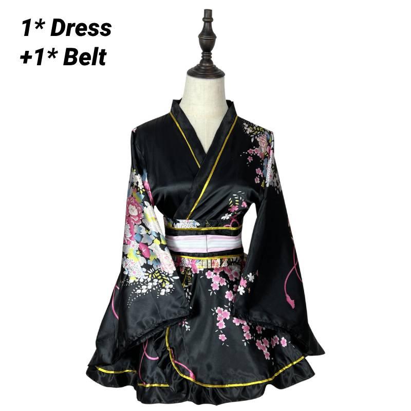 Women's Elegant Floral Kimono Robe Traditional Style Cosplay Anime Photo Shoot Sleepwear" Characters)