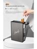 Personalized Men's 20-Capacity Metal Cigarette Case: Automatic Pop-up, Anti-Pressure, Moisture-Proof, and Portable