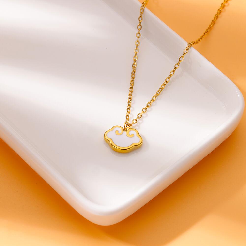 Zircon Fishtail Necklaces For Women Gold Color Stainless Steel Heart Bees Pendant Necklace Fashion Wedding Jewelry Gift Femme