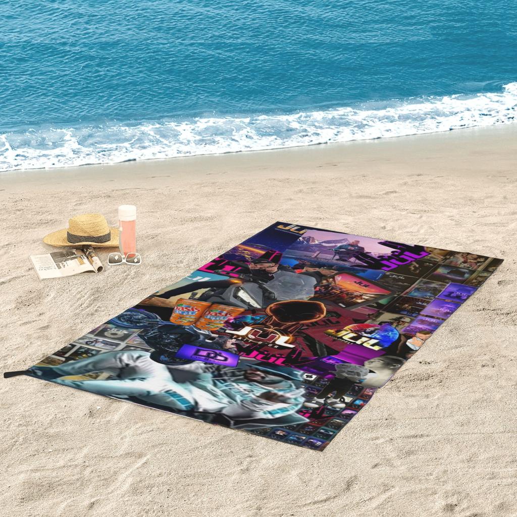Jul France Rapper Beach Towel Soft Microfiber Quick Dry Absorbent Quick Towels For Yoga