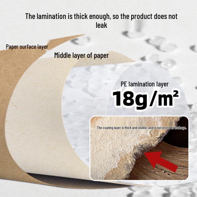 Disposable Round Kraft Paper Bowl