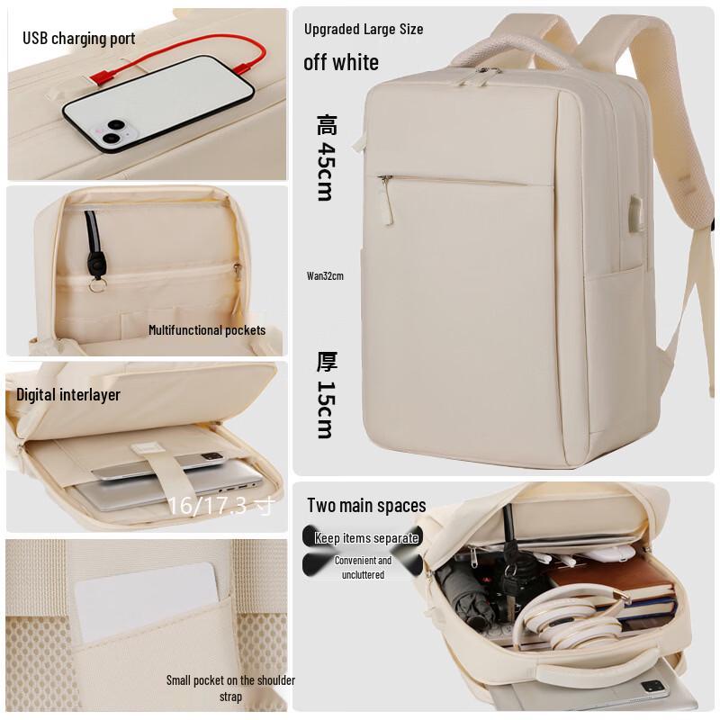 MDNG Unisex Large Capacity Laptop Backpack