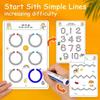 Magical Tracing Workbook Reusable Calligraphy Copybook Practice Drawing Book Toddler Learning Children Montessori Drawing Toy