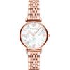 Gianni T-Bar Mother of Pearl Rose Gold Metal Ladies Quartz Watch AR11110