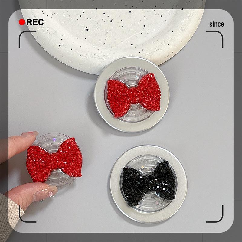 Rhinestone Bow MagSafe-Compatible Glitter Ring Holder