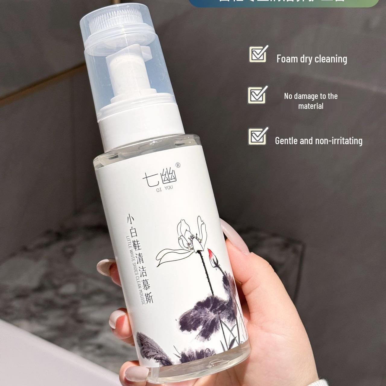 

Seven You White Shoe Cleaning Mousse - Waterless Foam, Strong Stain Removal, Gentle, Efficient, 300ml