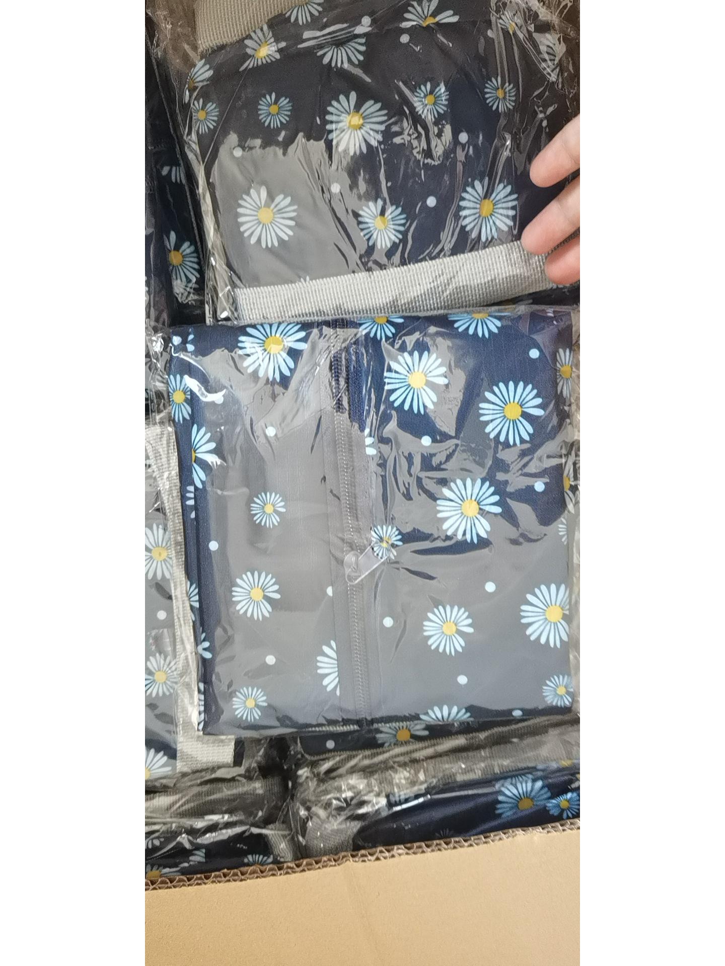 

Korean Style Jacquard Nylon Foldable Travel Handbag with Large Capacity