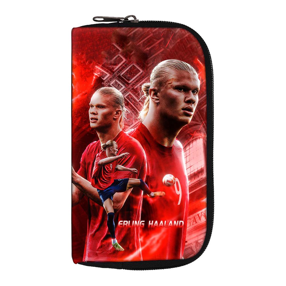 Haaland Wallets Portable Money Coin Purse Women Men Football Star Clutch Bag Credit Card Money Bags storage bag headphone bag