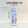 1PC Floral Bike Butterfly 750ml Color Plastic Sports Water Bottle Leakproof Flip Straw Lid Suitable for Sports Office Home Use