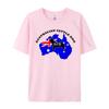 Australian Cattle Dog Flagga T-shirts Australisk Flagga T-shirt Smal Passform Ren Bomull Grupp T-shirts Klassisk Unisex